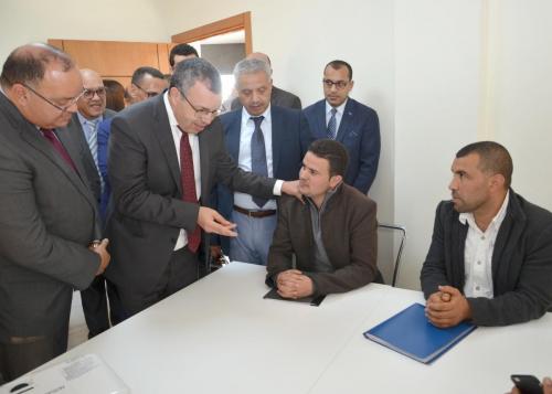 السيد الحبيب ندير عامل إقليم سيدي قاسم يترأس افتتاح منصة للشباب بمدينة سيدي قاسم