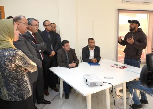 السيد الحبيب ندير عامل إقليم سيدي قاسم يترأس افتتاح منصة للشباب بمدينة سيدي قاسم